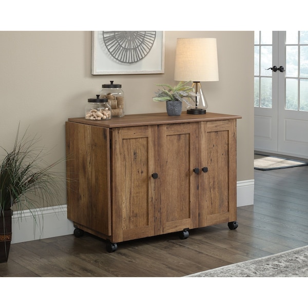 Sewing Craft Cart Vo , Drop leaf provides extra work space for sewing or crafts